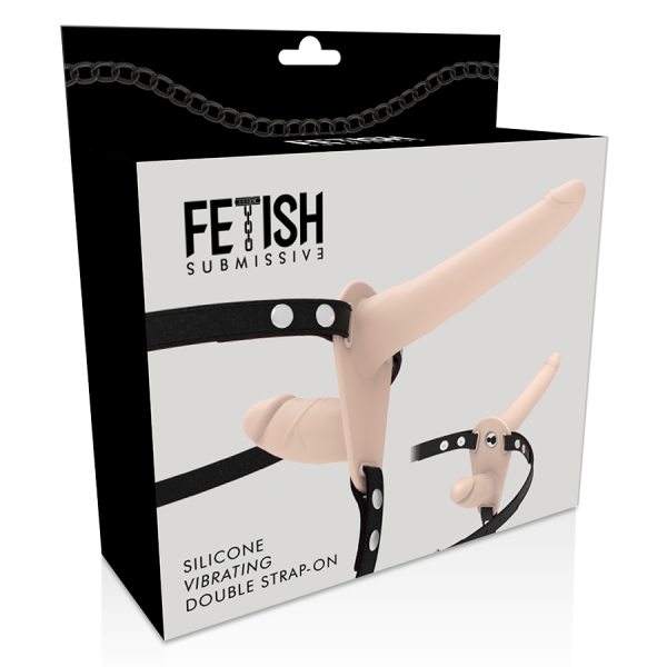 FETISH SUBMISSIVE HARNESS - DOUBLE PENETRATION FLESH UP VIBRATOR - Afbeelding 6