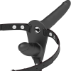 FETISH SUBMISSIVE HARNESS - DOUBLE PENETRATION BLACK VIBRATOR - Afbeelding 2