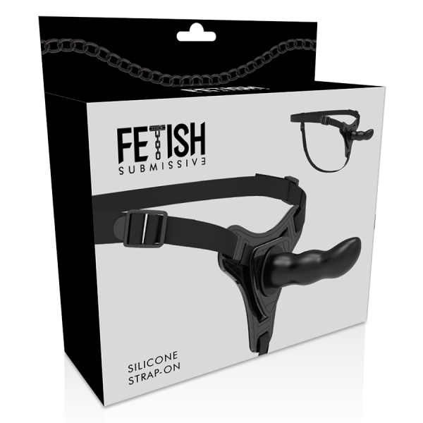 FETISH SUBMISSIVE HARNESS - BLACK SILICONE G-SPOT 16 CM - Afbeelding 4