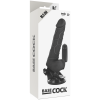 BASECOCK - REALISTIC VIBRATOR REMOTE CONTROL BLACK 18.5 CM -O- 4CM - Afbeelding 5