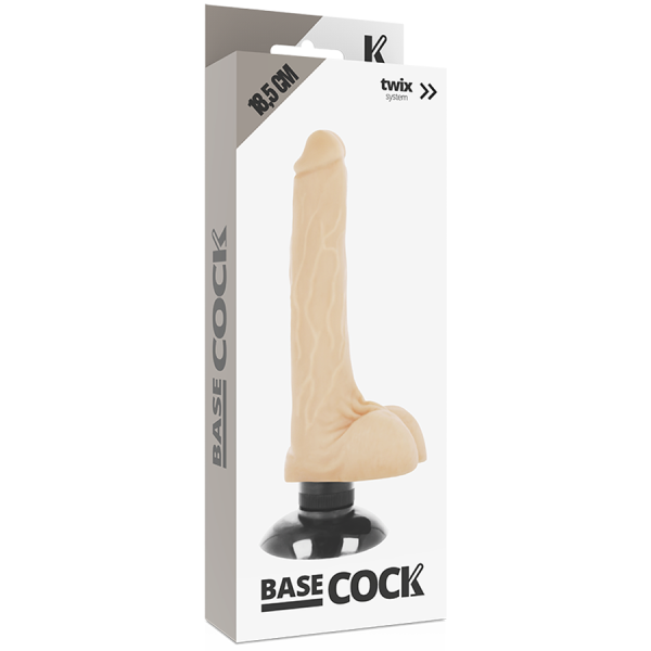 BASECOCK - REALISTIC VIBRATOR 2-1 FLESH 18.5 CM -O- 4 CM - Afbeelding 6