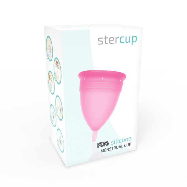 STERCUP - FDA SILICONE MENSTRUAL CUP PINK - SIZE L - Afbeelding 5