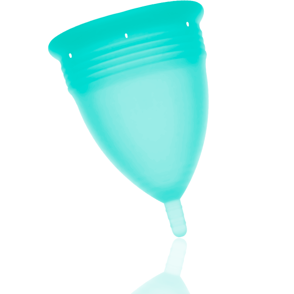 STERCUP - FDA SILICONE MENSTRUAL CUP AQUAMARINE - SIZE L - Afbeelding 2