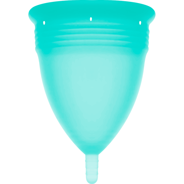STERCUP - FDA SILICONE MENSTRUAL CUP AQUAMARINE - SIZE L - Afbeelding 3