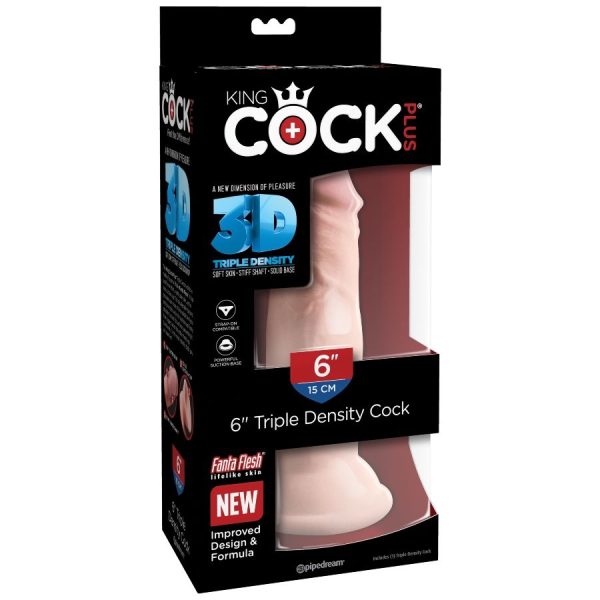 KING COCK - TRIPLE DENSITY DILDO 15 CM - Afbeelding 5