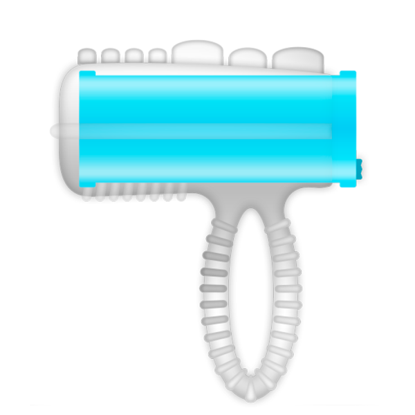 CASUAL LOVE - RING TONGUE VIBRATING BLUE - Afbeelding 2