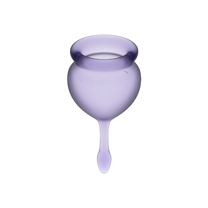 SATISFYER - FEEL GOOD MENSTRUAL CUP PURPLE 15 + 20 ML - Afbeelding 2