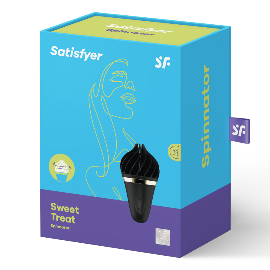 SATISFYER - SWEET TREAT SPINNATOR BLACK - Afbeelding 5