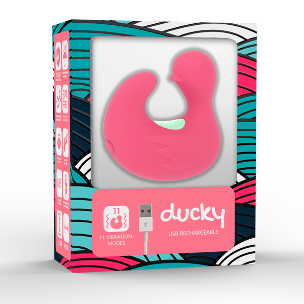 HAPPY LOKY - DUCKYMANIA RECHARGEABLE SILICONE STIMULATOR FINGER - Afbeelding 4