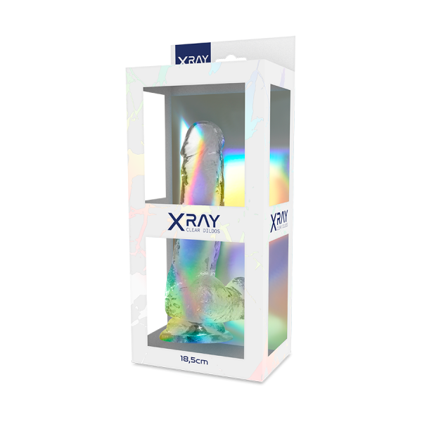 X RAY - CLEAR COCK WITH BALLS 18.5 CM -O- 3.8 CM - Afbeelding 7