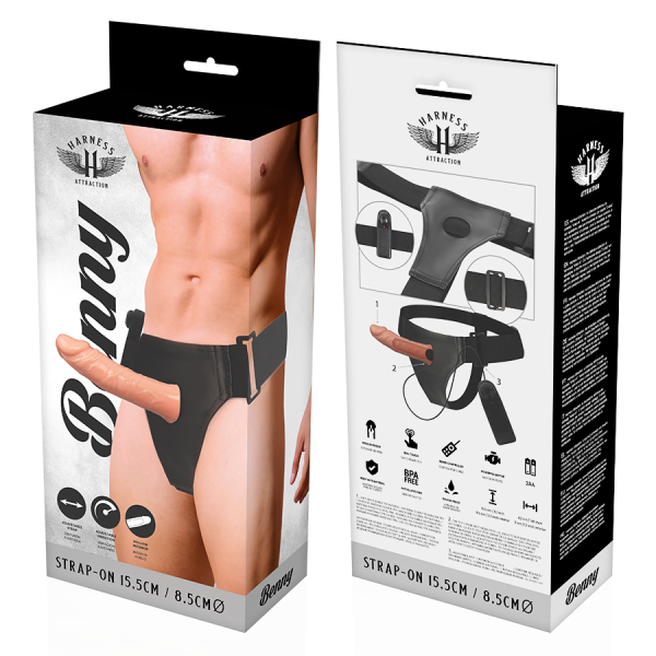 HARNESS ATTRACTION - RNES HOLLOW BENNY WITH VIBRATOR 15 CM -O- 4.5 CM - Afbeelding 7