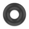 POWERING - SUPER FLEXIBLE AND RESISTANT PENIS RING 4.5CM BLACK - Afbeelding 3