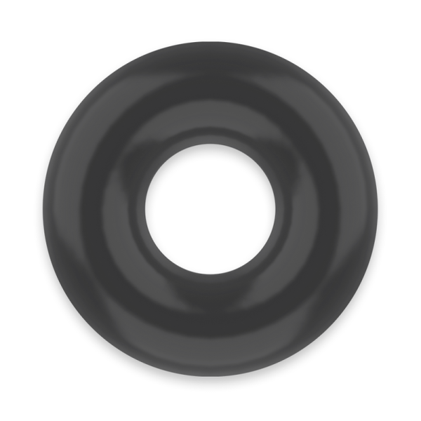 POWERING - SUPER FLEXIBLE AND RESISTANT PENIS RING 4.5CM BLACK - Afbeelding 3