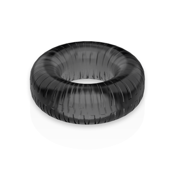 POWERING - SUPER FLEXIBLE AND RESISTANT PENIS RING 4.5CM PR07 BLACK - Afbeelding 8