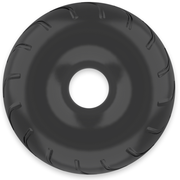 POWERING - SUPER FLEXIBLE AND RESISTANT PENIS RING 5CM PR08 BLACK - Afbeelding 2