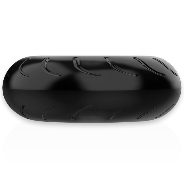 POWERING - SUPER FLEXIBLE AND RESISTANT PENIS RING 5CM PR08 BLACK - Afbeelding 5
