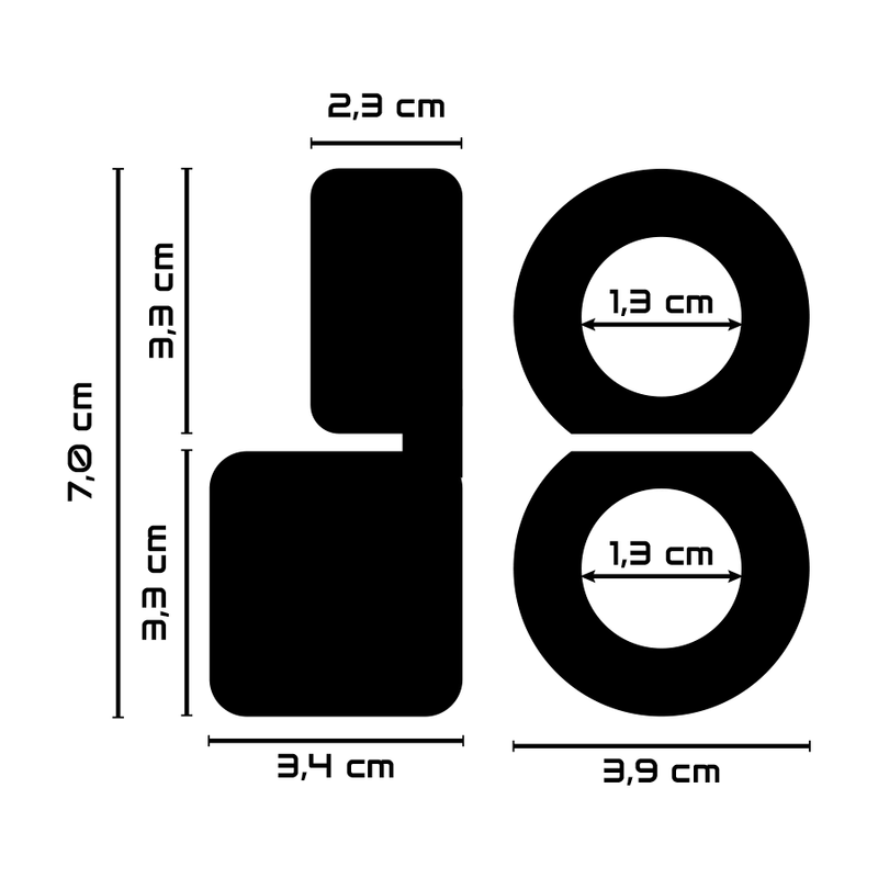 POWERING - SUPER FLEXIBLE AND RESISTANT DOUBLE PENIS RING PR09 CLEAR - Afbeelding 3