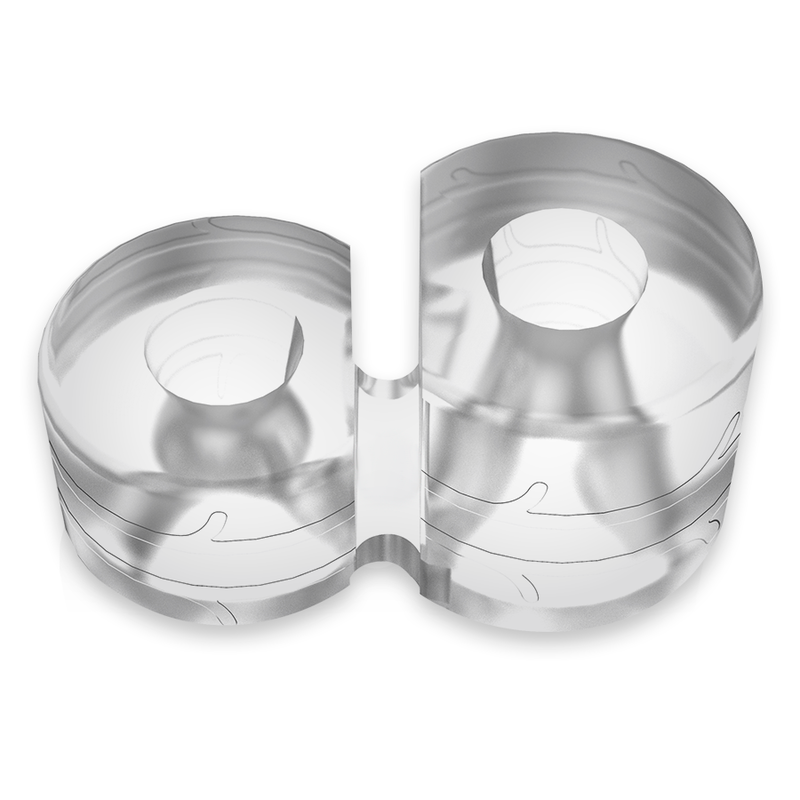 POWERING - SUPER FLEXIBLE AND RESISTANT DOUBLE PENIS RING PR09 CLEAR - Afbeelding 7