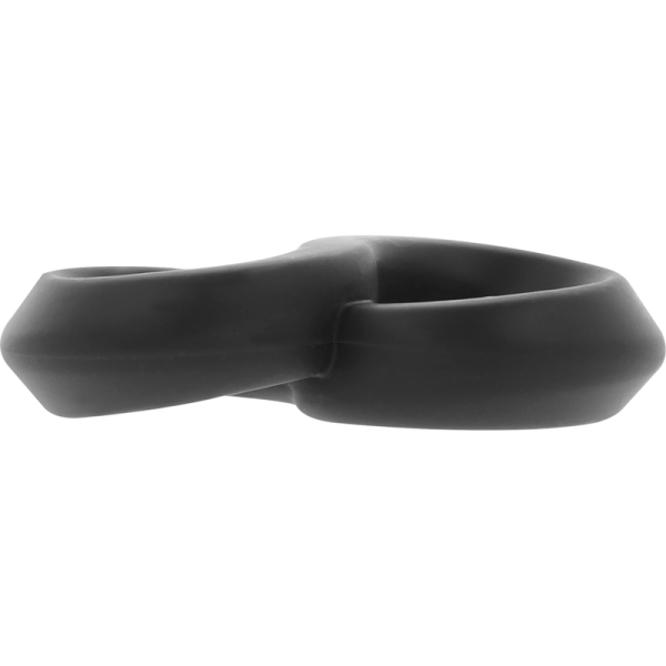 POWERING - SUPER FLEXIBLE AND RESISTANT PENIS AND TESTICLE RING PR12 BLACK - Afbeelding 5