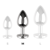 COQUETTE CHIC DESIRE - ANAL PLUG METAL CLEAR COLOR SIZE M 3.5 X 8 CM - Afbeelding 8
