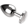 COQUETTE CHIC DESIRE - ANAL PLUG METAL WHITE COLOR SIZE L 4 X 9 CM - Afbeelding 5