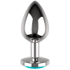 COQUETTE CHIC DESIRE - ANAL PLUG METAL BLUE COLOR SIZE L 4 X 9 CM - Afbeelding 3