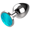 COQUETTE CHIC DESIRE - ANAL PLUG METAL BLUE COLOR SIZE L 4 X 9 CM - Afbeelding 6