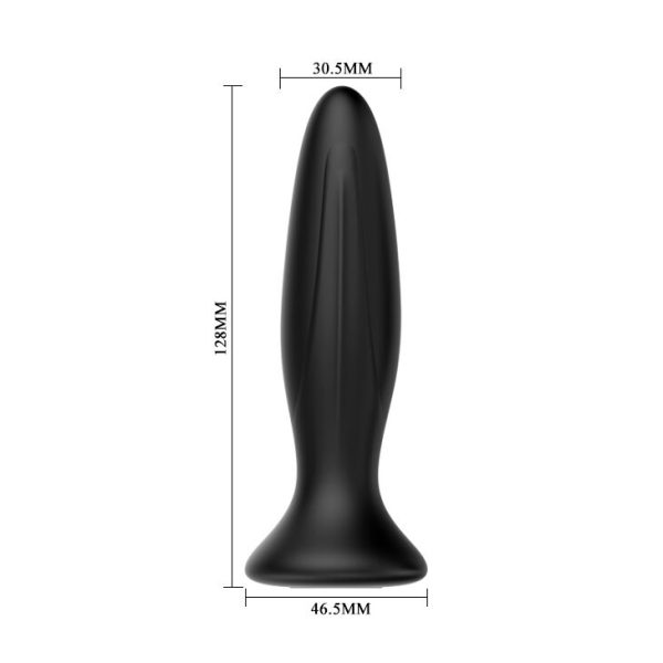 MR PLAY - RECHARGEABLE BLACK VIBRATOR ANAL PLUG - Afbeelding 4