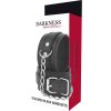 DARKNESS - BLACK TEXTURED LEATHER HANDCUFFS - Afbeelding 5