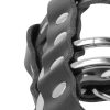 DARKNESS - LEATHER CHASTITY CAGE WITH LOCK - Afbeelding 4