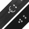 DARKNESS - BLACK LEATHER HANDCUFFS - Afbeelding 3