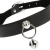 COQUETTE CHIC DESIRE - VEGAN LEATHER NECKLACE WOMAN ACCESSORY RATTLE/HOOP - Afbeelding 4