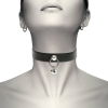 COQUETTE CHIC DESIRE - VEGAN LEATHER NECKLACE WOMAN ACCESSORY RATTLE/HOOP - Afbeelding 2