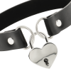 COQUETTE CHIC DESIRE - VEGAN LEATHER NECKLACE WITH HEART ACCESSORY WITH KEY - Afbeelding 4