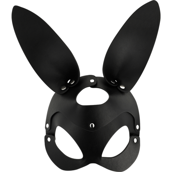 COQUETTE CHIC DESIRE - VEGAN LEATHER MASK WITH BUNNY EARS - Afbeelding 3