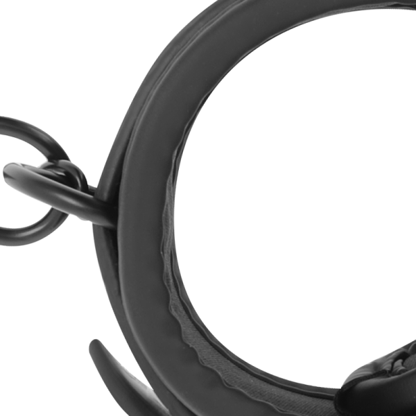 FETISH SUBMISSIVE - VEGAN LEATHER HANDCUFFS WITH NOPRENE LINING - Afbeelding 4