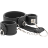 FETISH SUBMISSIVE - VEGAN LEATHER NECKLACE AND HANDCUFFS WITH NOPRENE LINING - Afbeelding 2