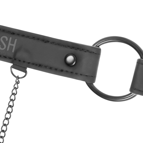 FETISH SUBMISSIVE - GAG RING WITH NIPPLE CLAMPS - Afbeelding 4