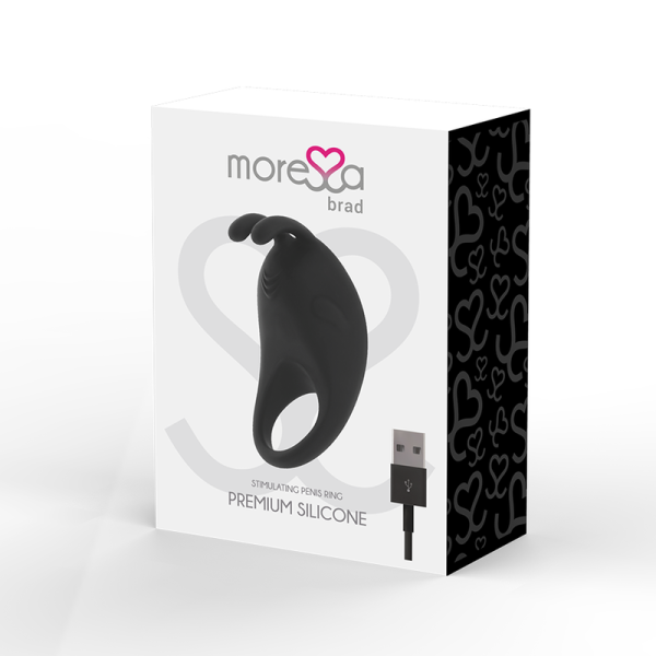 MORESSA - BRAD PREMIUM SILICONE RECHARGEABLE BLACK - Afbeelding 4