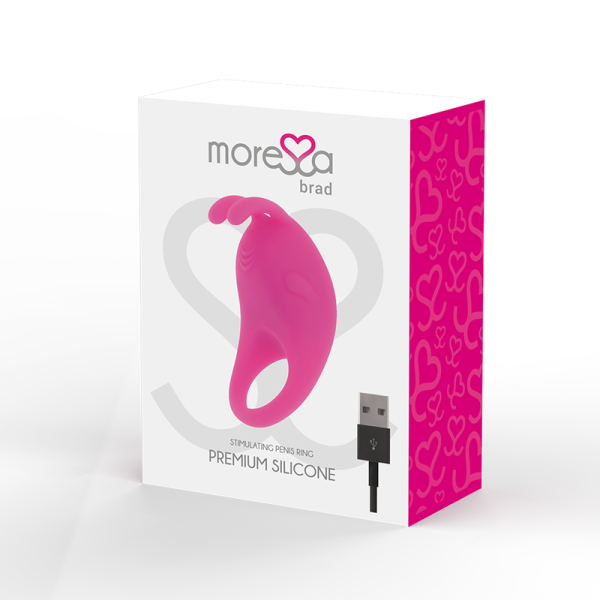 MORESSA - BRAD PREMIUM SILICONE RECHARGEABLE PINK - Afbeelding 3