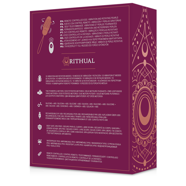 RITHUAL - SITA EGG REMOTE CONTROL BEAD ROTATION + VIBRATION - Afbeelding 7