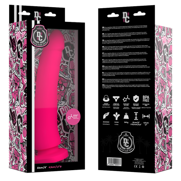 DELTA CLUB - TOYS PINK DILDO MEDICAL SILICONE 23 CM -O- 4.5 CM - Afbeelding 6