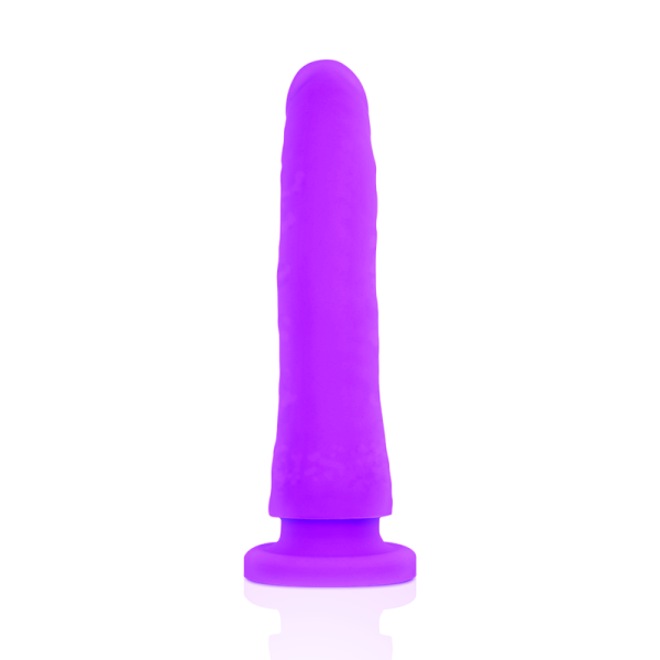 DELTA CLUB - TOYS HARNESS + DONG PURPLE SILICONE 17 CM -O- 3 CM - Afbeelding 6