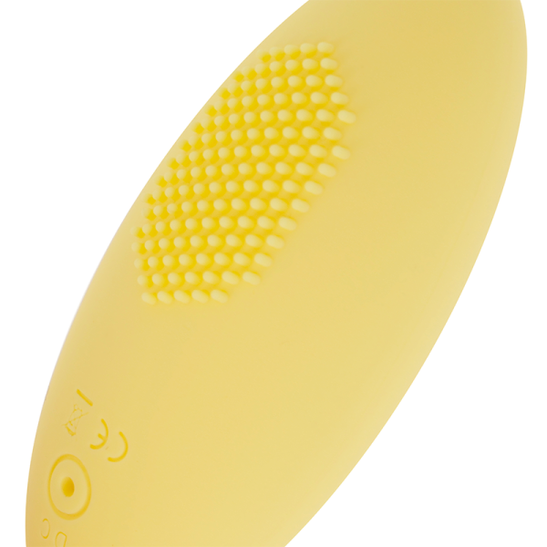 OHMAMA - TEXTURED VIBRATING EGG 10 MODES YELLOW - Afbeelding 2