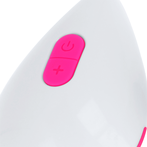 OHMAMA - TEXTURED VIBRATING EGG 10 MODES PINK AND WHITE - Afbeelding 4