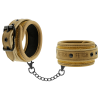FETISH SUBMISSIVE ORIGEN - VEGAN LEATHER HANDCUFFS WITH NEOPRENE LINING - Afbeelding 2