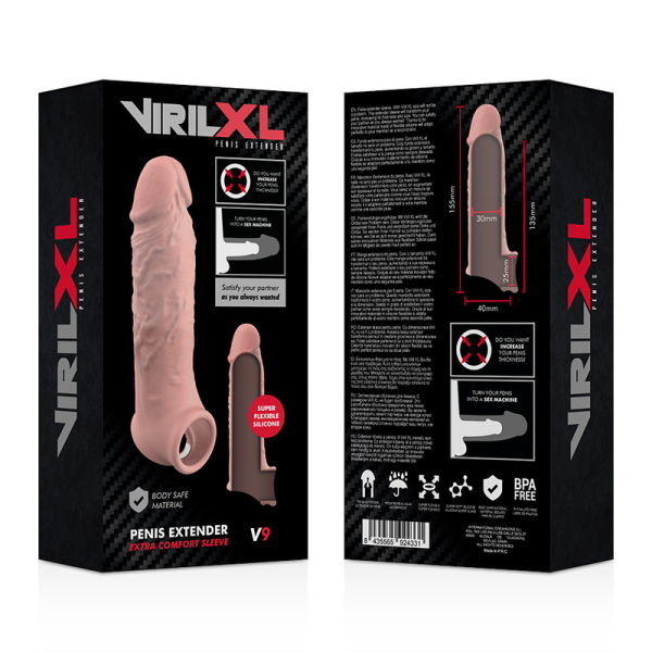 VIRILXL - LIQUID SILICONE V9 NATURAL PENIS EXTENSION - Afbeelding 9