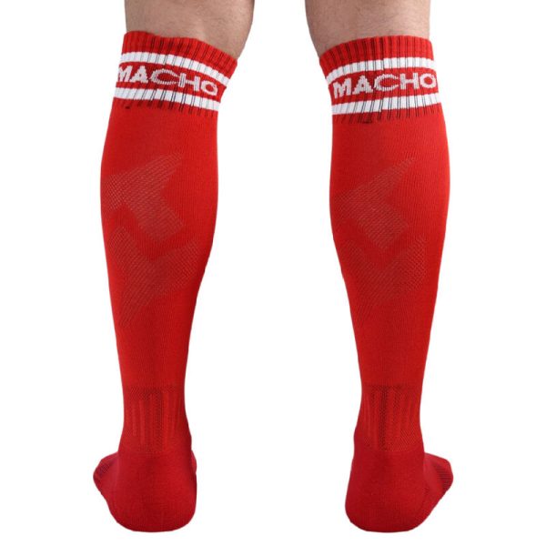 MACHO - LONG SOCKS ONE SIZE RED - Afbeelding 3