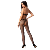 PASSION - WOMAN BS080 BODYSTOCKING BLACK ONE SIZE - Afbeelding 2