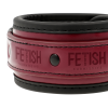 FETISH SUBMISSIVE DARK ROOM - VEGAN LEATHER HANDCUFFS WITH NEOPRENE LINING - Afbeelding 4